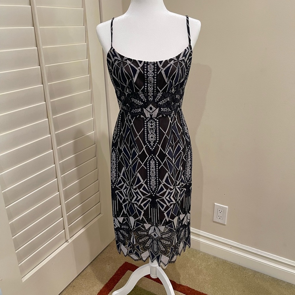 BCBG lace midi dress